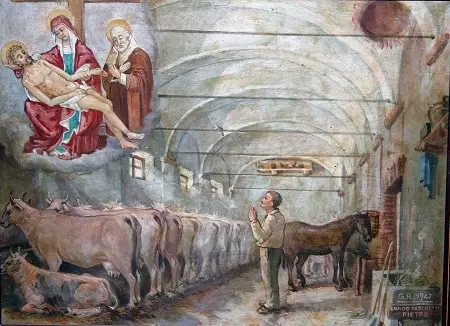 Ex voto bestiame nel Santuario Madonna del buon rimedio in fraz Cantogno