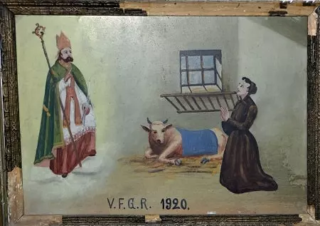 Ex voto bestiame nel Santuario di San Magno a Castelmagno