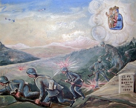 Ex voto guerra nel complesso di San Maurizio e di Madonna delle grazie a Pinerolo