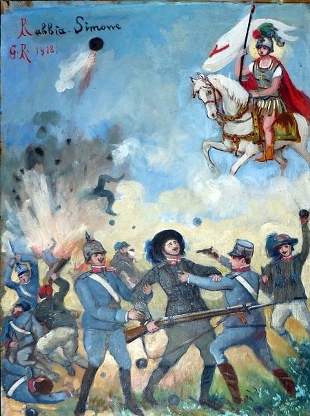 Ex voto guerra nel Santuario di San Chiaffredo di Crissolo