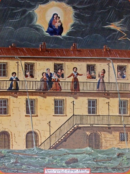 Ex voto incidente nel complesso di San Maurizio e di Madonna della Grazie a Pinerolo