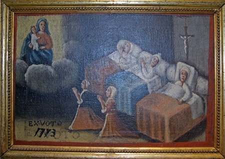 Ex voto malattia nel Santuario della beata vergine della sanità a Savigliano