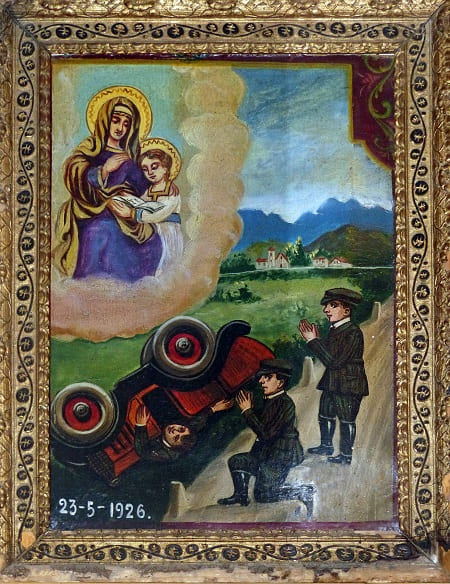 Ex voto per grazia ricevuta in incidente - Santuario Sant'Anna di Vinadio