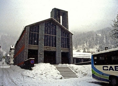 Tempio valdese di Prali - Tempio nuovo - Inverno