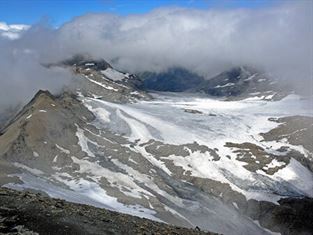 Glacier Rochemelon senza lago effimero