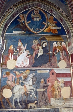 Abbazia Santa Maria di Vezzolano - Affresco leggenda fondazione