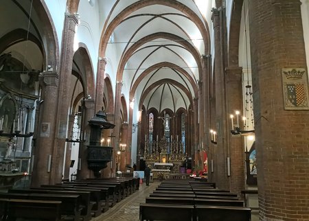 Interno della monumentale chiesa conventuale di S. Domenico a Torino