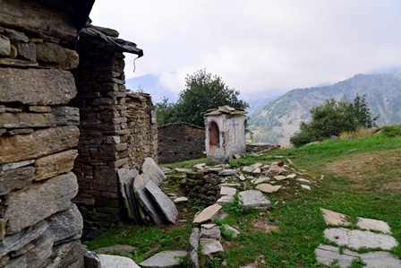 Ciargiur del Forno (val Sangone): pilone ad 1 fornice a presidio dell’alpeggio