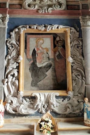 Madonna del latte nella parrocchiale di Coazze
