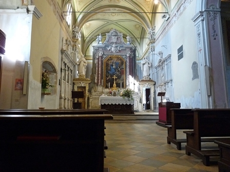 Interno Santuario della Beata Vergine del Carmelo al Colletto di Pinerolo