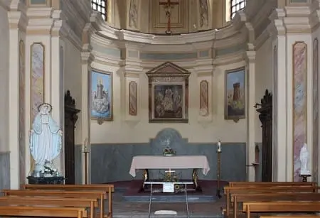 Interno Santuario Madonnina delle Vigne a Piovera - Alessandria