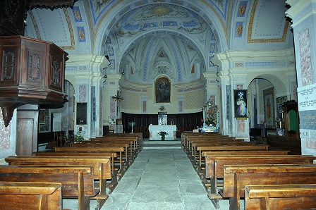 Interno del Santuario Madonna della Neve - Bagnolo Piemonte