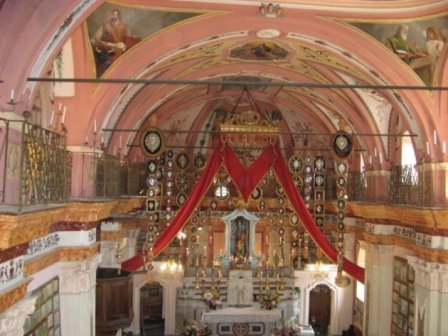 Interno Santuario di Marsaglia a Monastero di Lanzo